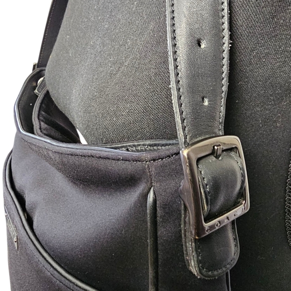 Vintage Coach Black Neoprene Leather Trim Purse - Picture 4 of 7